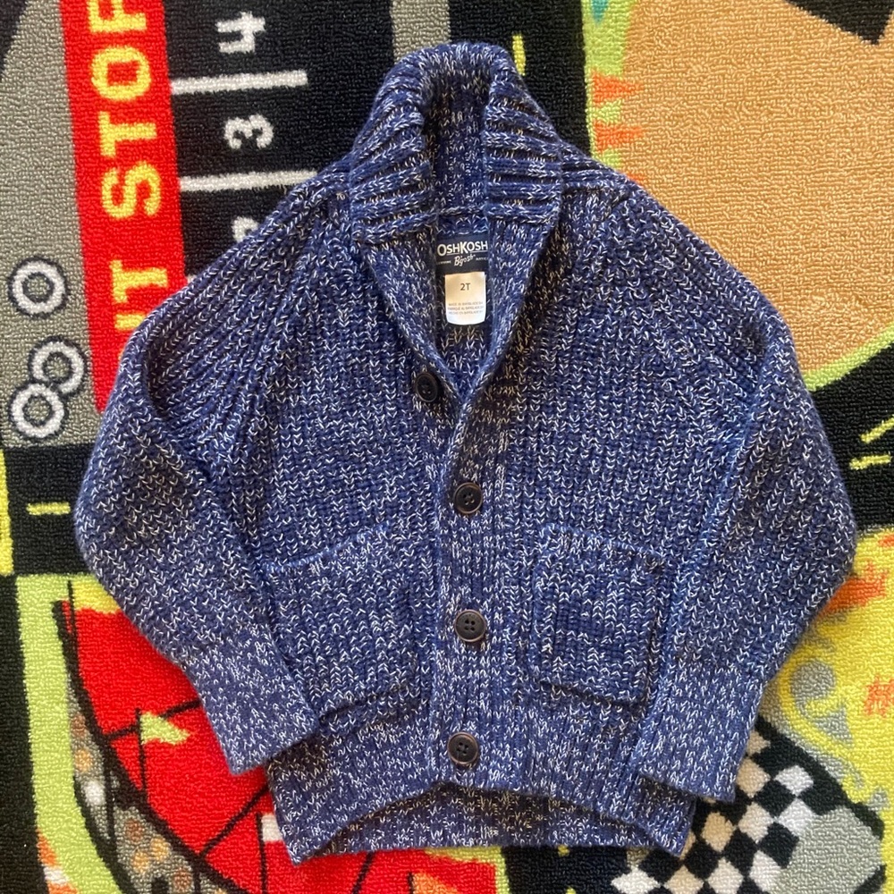 OshKosh Kids Knit Button Down Sweater // 2T